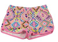 Ružovo-farebné vzorované plážové kraťasy C&A