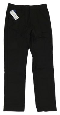 Nové - Čierne spoločenské slim nohavice s pukmi George