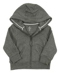 Sivá prepínaci mikina s kapucňou Mothercare