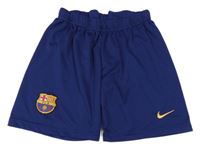 Tmavomodré fotbalové kraťasy FC Barcelona s logem Nike
