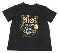 Čierne tričko s nápisom