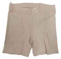 Světlerůžové žebrované kraťasy H&M
