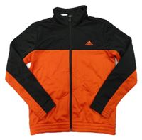 Červeno-čierna prepínaci športová mikina s logom Adidas