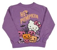 Fialová oversize mikina s Kitty H&M