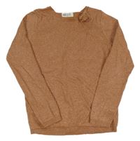 Staroružový trblietavý sveter s mašlou H&M