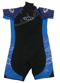 Černo-modro-tmavomodrý neopren s logom TWF