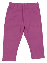 Růžovofialové teplákové legíny Keds