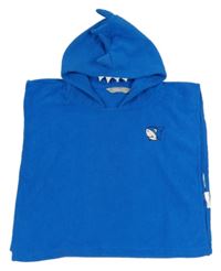 Modré froté pončo s osuška so žralokom a kapucňou REGATTA