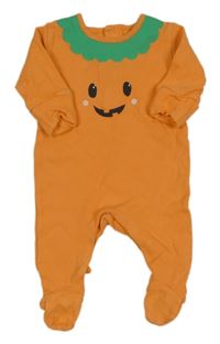 Oranžovo-zelený overal s tekvicou Matalan