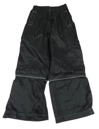 Čierne šušťákové nepromokavé nohavice POCOPIANO