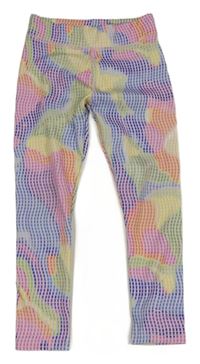 Barevné vzorované sportovní legíny Next