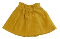 Okrová paper bag menšestrová sukňa OKaïdi