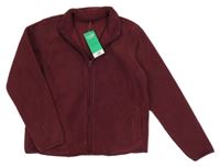 Nové - tmavovínová fleecová prepínaci mikina H&M