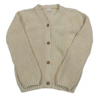 Smotanový rebrovaný prepínaci sveter M&S