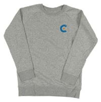 Sivá melírovaná mikina s potlačou