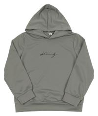 Sivá mikina s nápisom a kapucňou SHEIN