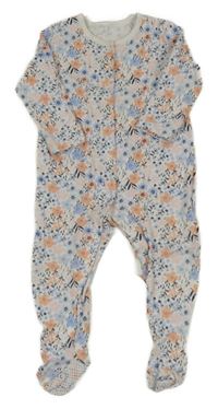 Bílý overal s kytičkami George