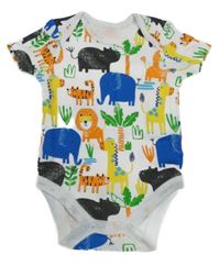 Biele body so zvieratkami a palmami St. Bernard
