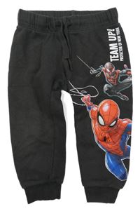 Tmavošedé tepláky se Spider-many H&M