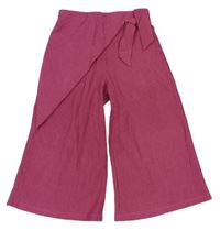 Ružové culottes nohavice Tu