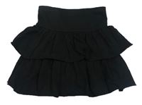 Čierna bavlnená vrstvená sukňa Primark