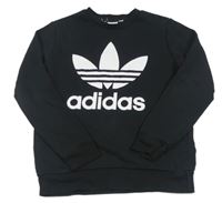 Černá mikina s logem Adidas