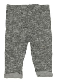 Čierno-sivé melírované rebrované tepláky zn. Next