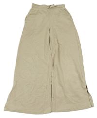 Béžové wide leg tepláky H&M