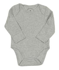 Světlešedé melírované žebrované body F&F