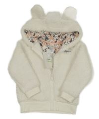 Nové - Smetanová huňatá propínací mikina s kapucí - Minnie C&A