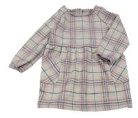 Sivo-levandulovo-čierne kockované šaty Primark