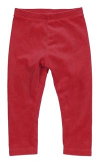 Malinové plyšové legíny Lupilu