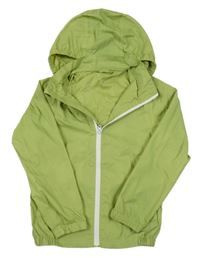 Zelená šusťáková nepromokavá bunda s kapucí TCM