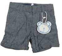 Nové - Tmavomodré melírované kraťasy Losan