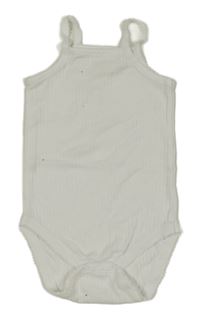 Biele rebrované body Zara