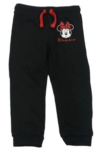 Černé tepláky s Minnie Disney