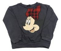 Tmavosivá mikina s Minnie Disney