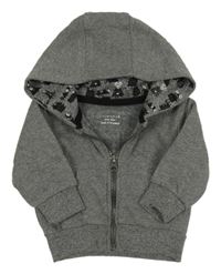 Sivá melírovaná prepínaci mikina s kapucňou Primark