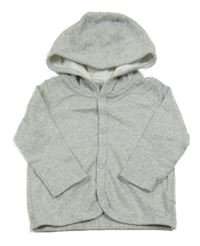 Sivé melírované prepínaci tričko s kapucňou Lupilu