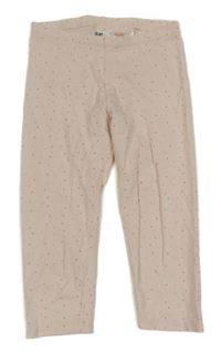 Svetloružové bodkovaná é crop pyžamové nohavice H&M