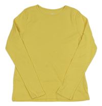 Žlté rebrované tričko H&M