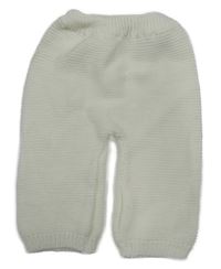 Biele pletené tepláky