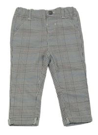 Čierno-biele kockované chino nohavice Primark