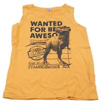 Pomerančové tílko s dinem Dopodopo