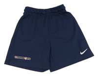 Tmavomodré športové kraťasy s logom Nike