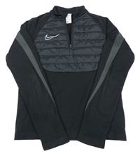 Černá sportovní bundomikina s logem Nike