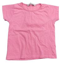 Neónově ružové tričko E-vie