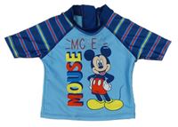 Modro-tmavomodré UV tričko s Mickeym zn. Disney
