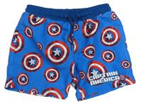 Modré plážové kraťasy - Capitan America Marvel