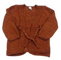 Rezavo-zlatý trblietavý svetrový cardigan LC Waikiki